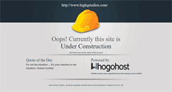 Desktop Screenshot of highqstudios.com